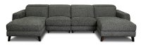 Charcoal Gray Armless Chair 1/2 - Royals-4
