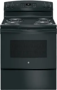 JB256DMBB GE 30 Inch Free Standing Electric Range - 5.0 cu. ft. Black