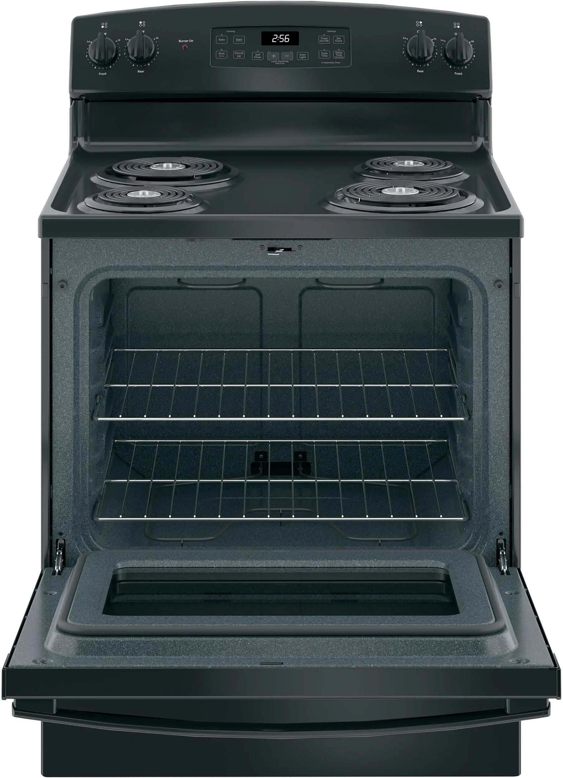 JB256DMBB GE 30 Inch Free Standing Electric Range - 5.0 cu. ft. Black-4