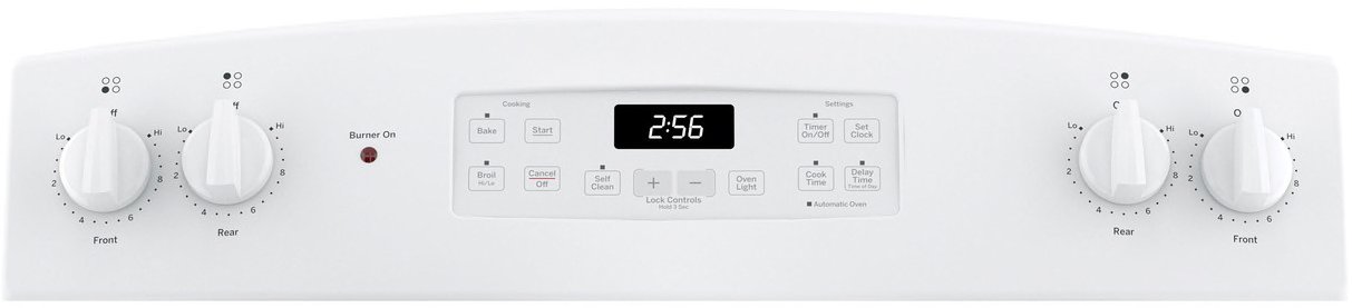 JB256DMWW GE 30 Inch Free Standing Electric Range - 5.0 cu. ft. White-2