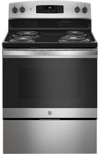 JB256RMSS GE 30 Inch Free Standing Electric Range - 5.0 cu. ft. Stainless Steel