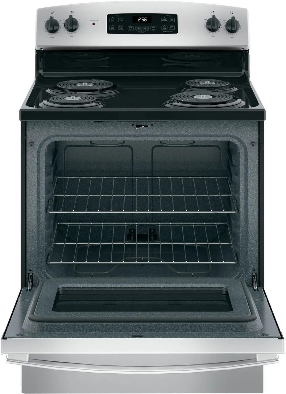 JB256RMSS GE 30 Inch Free Standing Electric Range - 5.0 cu. ft. Stainless Steel-3