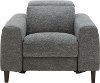 Charcoal Gray Transitional Power Recliner - Royals