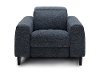 Navy Blue Transitional Power Recliner - Royals
