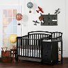 Classic Black 4-in-1 Mini Crib and Changing Table - Casco