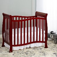 Classic Cherry 4-in-1 Convertible Mini Crib - Piper