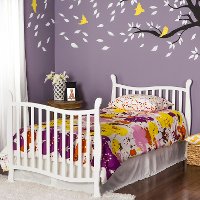Classic White 4-in-1 Convertible Mini Crib - Piper-4