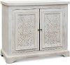 White Wash Accent Cabinet - Lorna