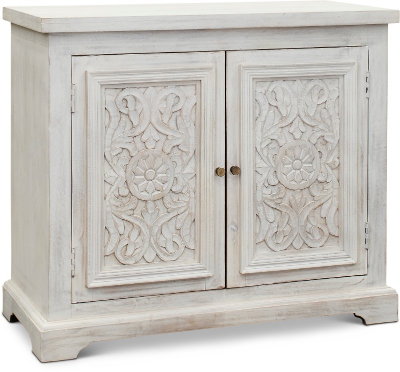 White Wash Accent Cabinet Lorna Rc Willey Furniture Store