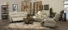 Dove Beige Leather-Match Power Reclining Loveseat - Rockies-3
