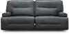 Rockies Gray Leather-Match Power Reclining Sofa