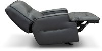 Luxe Sky Gray Leather-Match Power Glider Recliner - Rockies-3