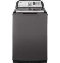 GTW755CPMDG GE Stainless Steel Tub Large Capacity Washer - 4.9 cu. ft. Gray