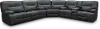 Rockies Gray 3 Piece Power Reclining Sectional with Console