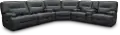 Rockies Gray 3 Piece Power Reclining Sectional with Console