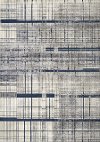 8 x 11 Large Casual Plaid Gray and Blue Rug - Alaska