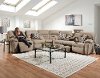 Stone Brown 3 Piece Power Reclining Sectional Sofa - Tribute