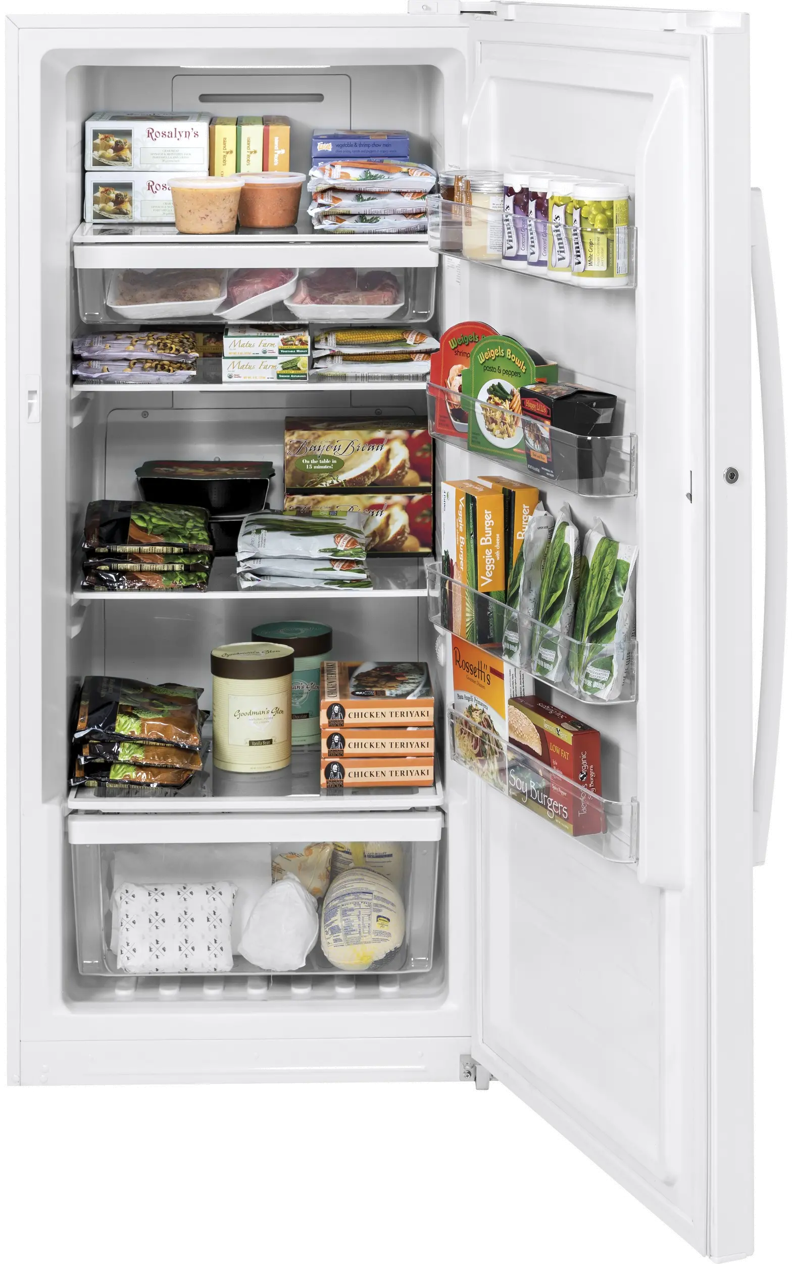 FUF14DLRWW GE 14.1 cu ft Upright Freezer - White-3