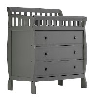 Classic Steel Gray Changing Table & Dresser - Marcus-2