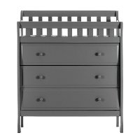 Classic Steel Gray Changing Table & Dresser - Marcus-3