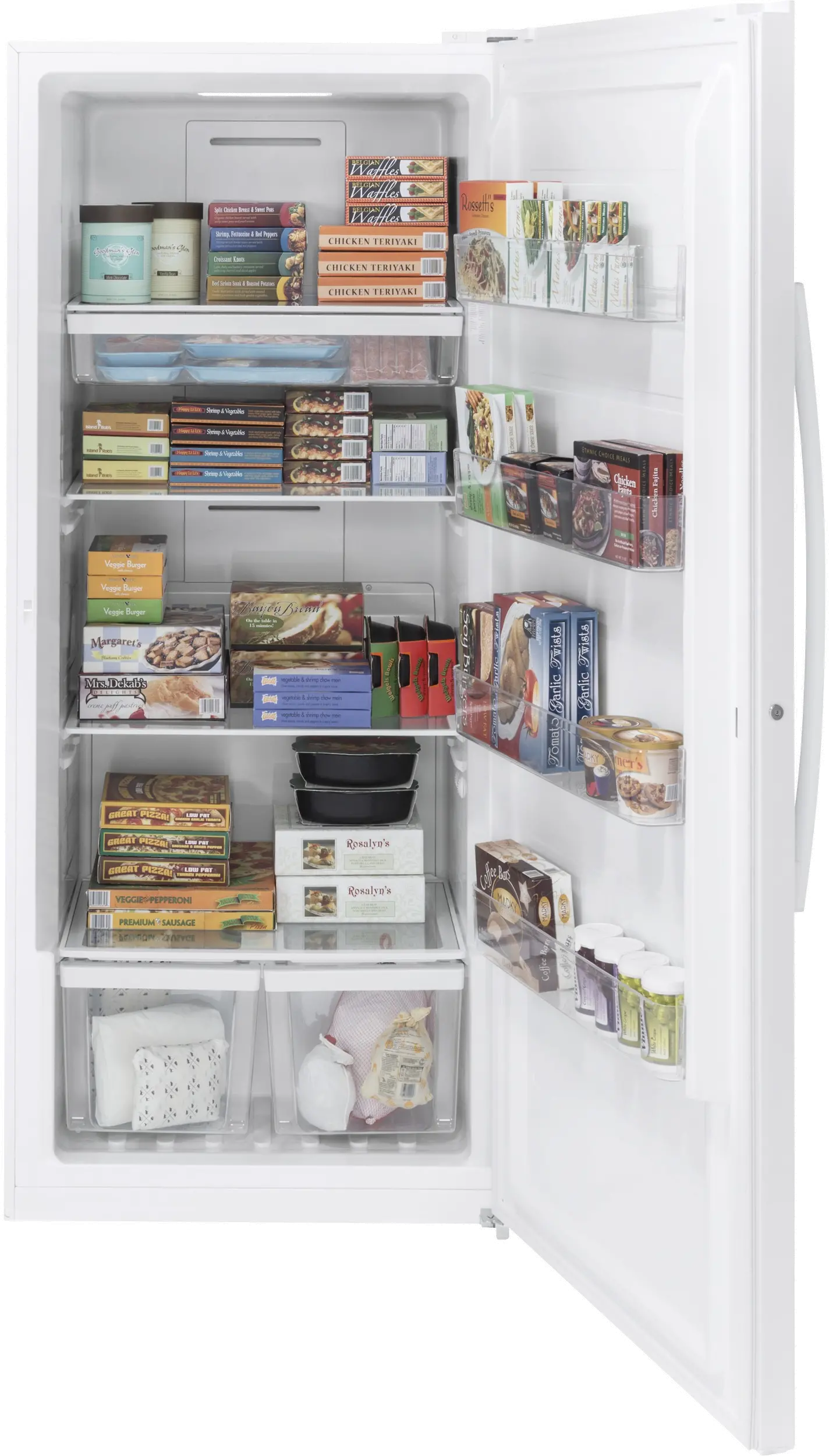 FUF17DLRWW GE 17.3 cu ft Upright Freezer - White-2