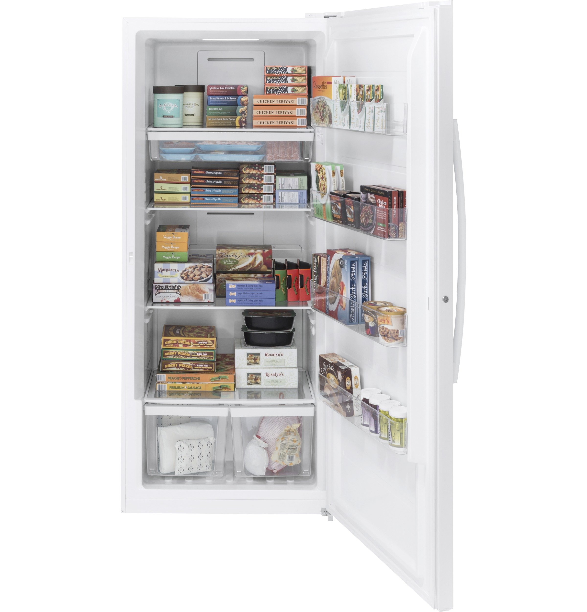 FUF21DLRWW GE Upright Freezer - 21.3 Cu. Ft. White-4