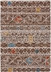 Clearance 8 x 11 Large Brown and Multi-Colored Area Rug - Turvey