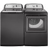 KIT GE Top Load Washer and Dryer Laundry Set - Diamond Gray Electric-1
