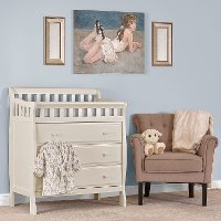 Classic French White Changing Table & Dresser - Marcus
