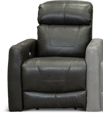 Seal Left-arm Facing Power Recliner with Brackets - Premier