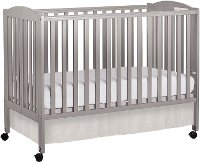 Classic Steel Gray Folding Full Size Convenience Crib-2