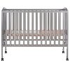 Classic Steel Gray Folding Full Size Convenience Crib-3