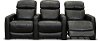 Black 3 Piece Power Reclining Theater Seating - Premier-3