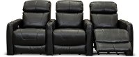 Black 3 Piece Power Reclining Theater Seating - Premier-3