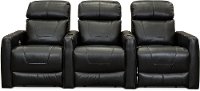 Black 3 Piece Power Reclining Theater Seating - Premier-4