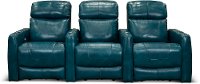 Turquoise Blue 3 Piece Power Reclining Theater Seating - Premier-3