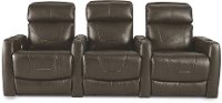 Gunmetal Gray 3 Piece Power Reclining Theater Seating - Premier