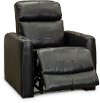 Black Layflat Power Recliner - Premier