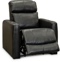 Black Layflat Power Recliner - Premier