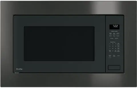 PEB7227+JX7227-BSLT GE Profile Series 2.2 Cu. Ft. Built-In Sensor Microwave Oven and 30 Inch Trim Kit - Black Slate-1