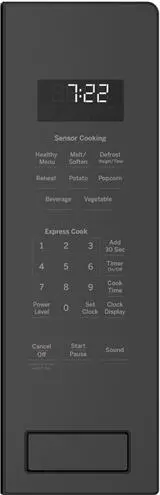 PEB7227+JX7227-BSLT GE Profile Series 2.2 Cu. Ft. Built-In Sensor Microwave Oven and 30 Inch Trim Kit - Black Slate-2
