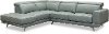 Light Gray Leather-Match Power Reclining Sectional Sofa with Left Chaise - Baron-3