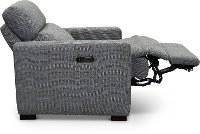 Navy Blue Power Recliner Chair and a Half - Angler-3