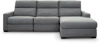 Blue 3-Piece Power Reclining Sectional Sofa with Right-arm Facing Chaise - Angler-2