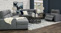 Blue 3-Piece Power Reclining Sectional Sofa with Right-arm Facing Chaise - Angler-3