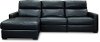 Blue Leather-Match Power Reclining Sectional Sofa with Left-arm Facing Chaise - Angler-2