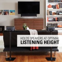 WSS22-B1 Sanus Wireless Speaker Stand Pair designed for Sonos ONE, PLAY:1 and PLAY:3-5