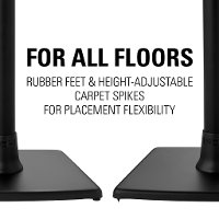 WSS22-B1 Sanus Wireless Speaker Stand Pair designed for Sonos ONE, PLAY:1 and PLAY:3-6