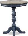 Clearance Rustic Ocean Blue and Sand Small End Table - Laurel Grove