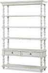 Antique White Bookcase - Laurel Grove